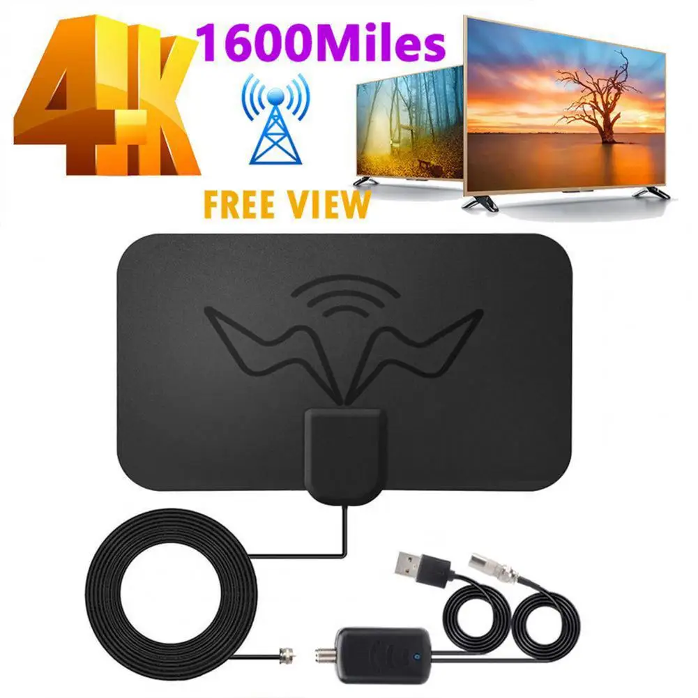 

Plastic Great 1600 Miles 4K DVB Indoor Antenna Powerful Indoor Antenna Stable Output for Living Room