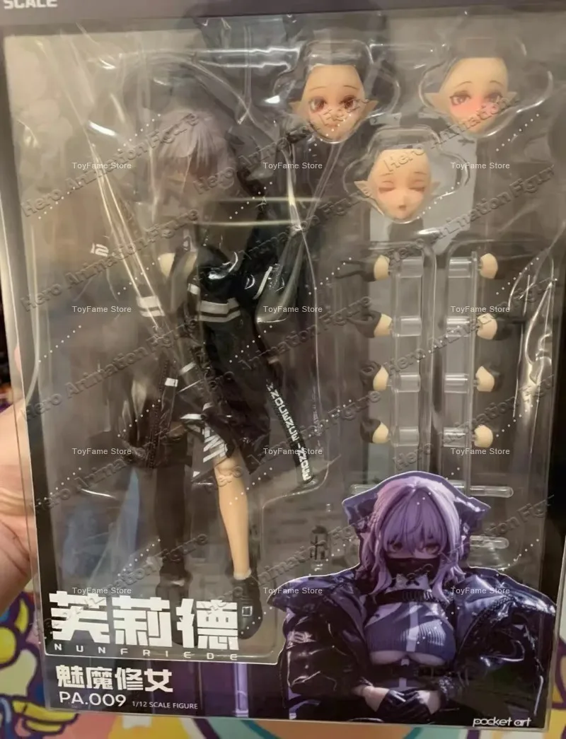 Фото В наличии Оригинальная коллекционная фигурка HASUKI Pocket Art PA009 Succubus Nun-Flid 1/12, подвижная кукла, модель красавицы, подарок №4