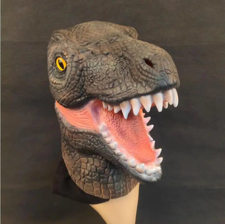 Латексная Маска динозавра на Хэллоуин маска для косплея мир Юрского периода