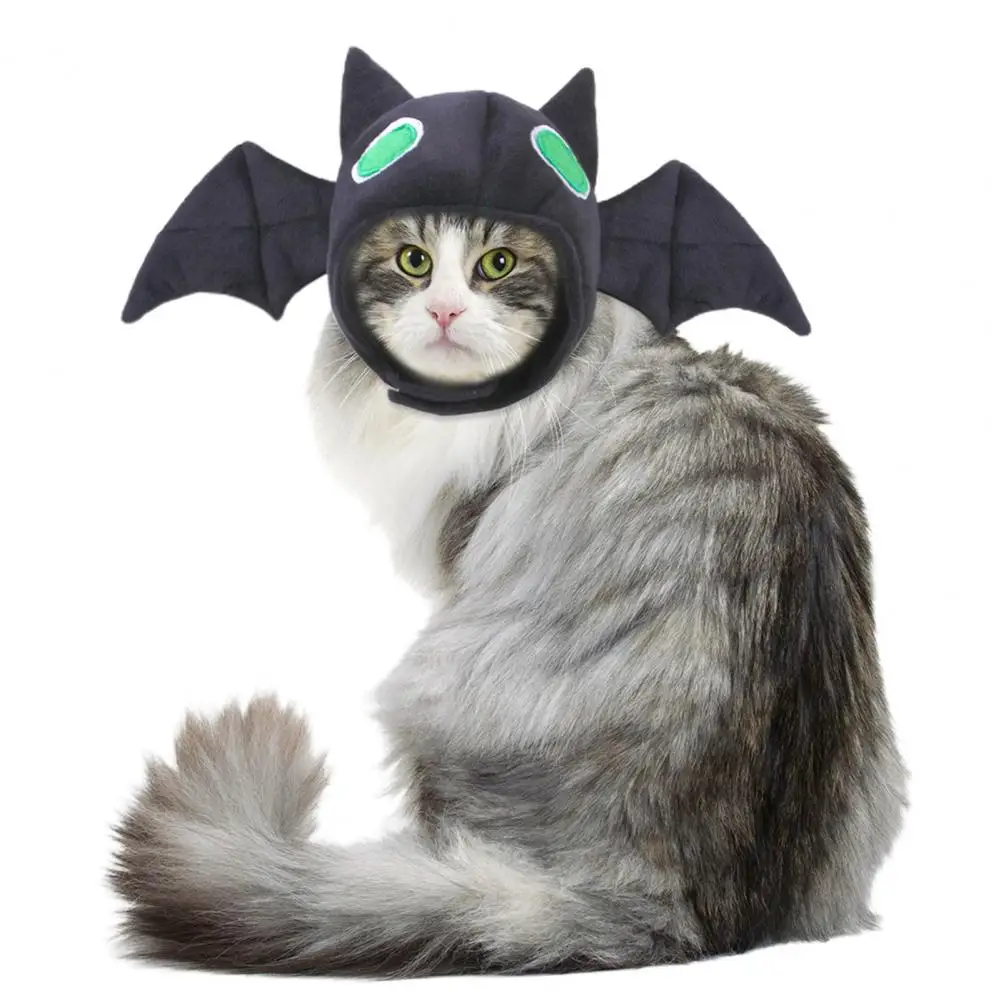 

Halloween Pet Headgear Cute Bat Shaped Pet Hat Halloween Costume Soft Comfortable Cat Dog Headwear Pet Supplies