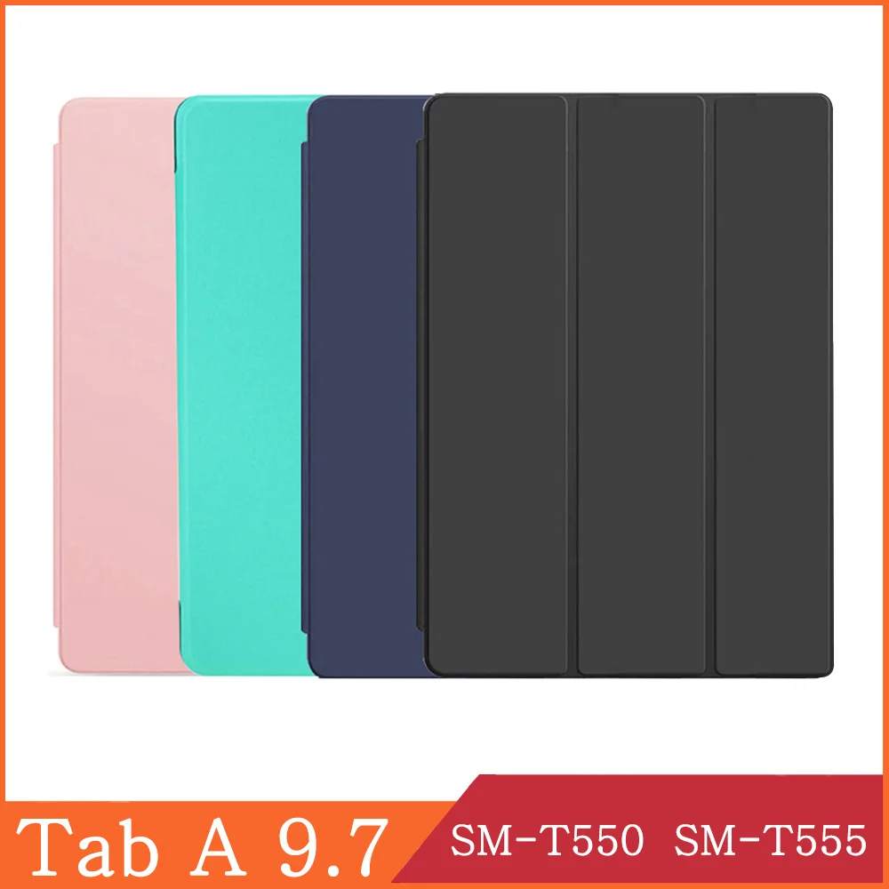 

Tablet Case For Samsung Galaxy Tab A 9.7 2015 T550 T555 SM-T550 SM-T555 Flip Stand PU Leather Smart Cover Protector Funda