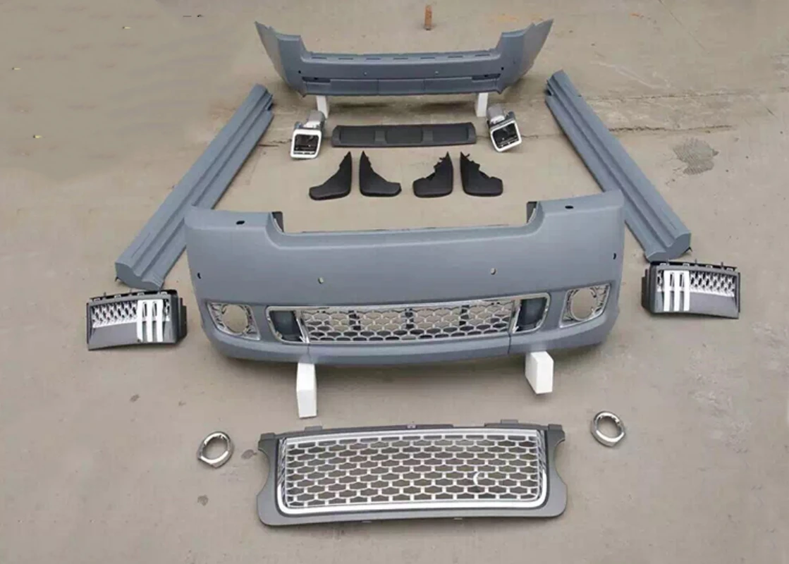

For Land Range rover 2008-12 convert front rear bumper grill mask side skirt tail throat fender assembly Car accessories