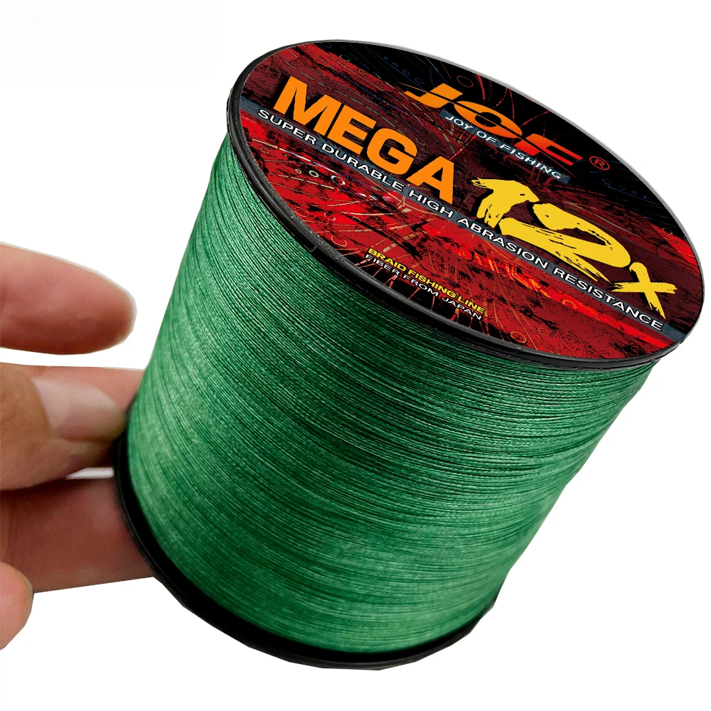 JOF 25-120 фунтов сверхпрочная 12-прядная плетеная леска X12 полиэтиленовая