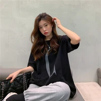 harajuku short sleeve t shirt for women oversized high street goth vintage alt clothes korean clothing grunge womens top 2021