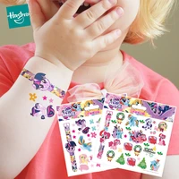 hasbro my little pony tattoo stickers makeup girls anime accessories kids toys for girls waterproof party children birthday gift