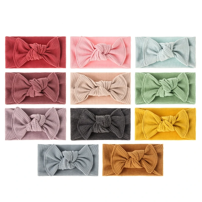 

Baby Bowknot Headband Bow Turban Elastic Hair Band for Head Wrap Children Toddler Headwear