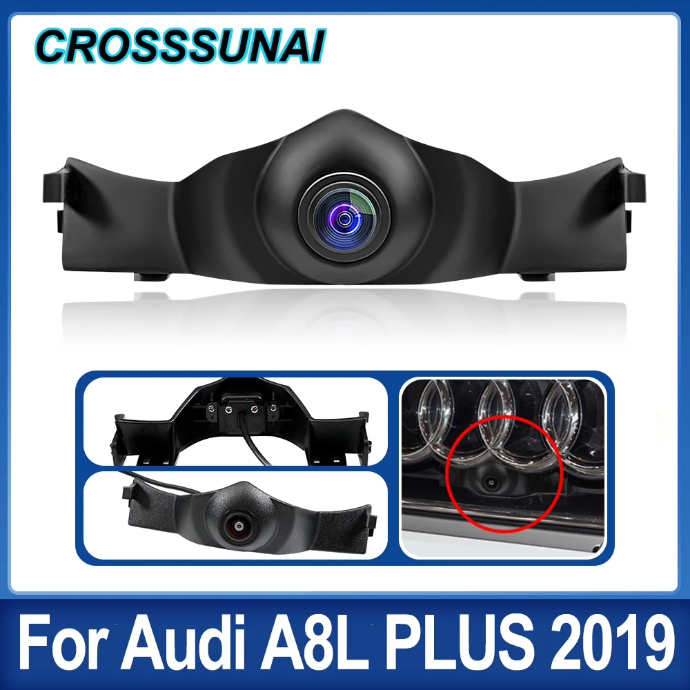 

CROSSSUNAI CCD Auto Forward Front Camera For Au-di A8L PLUS 2019 HD Special For Car Logo Front View Camera Night Vision