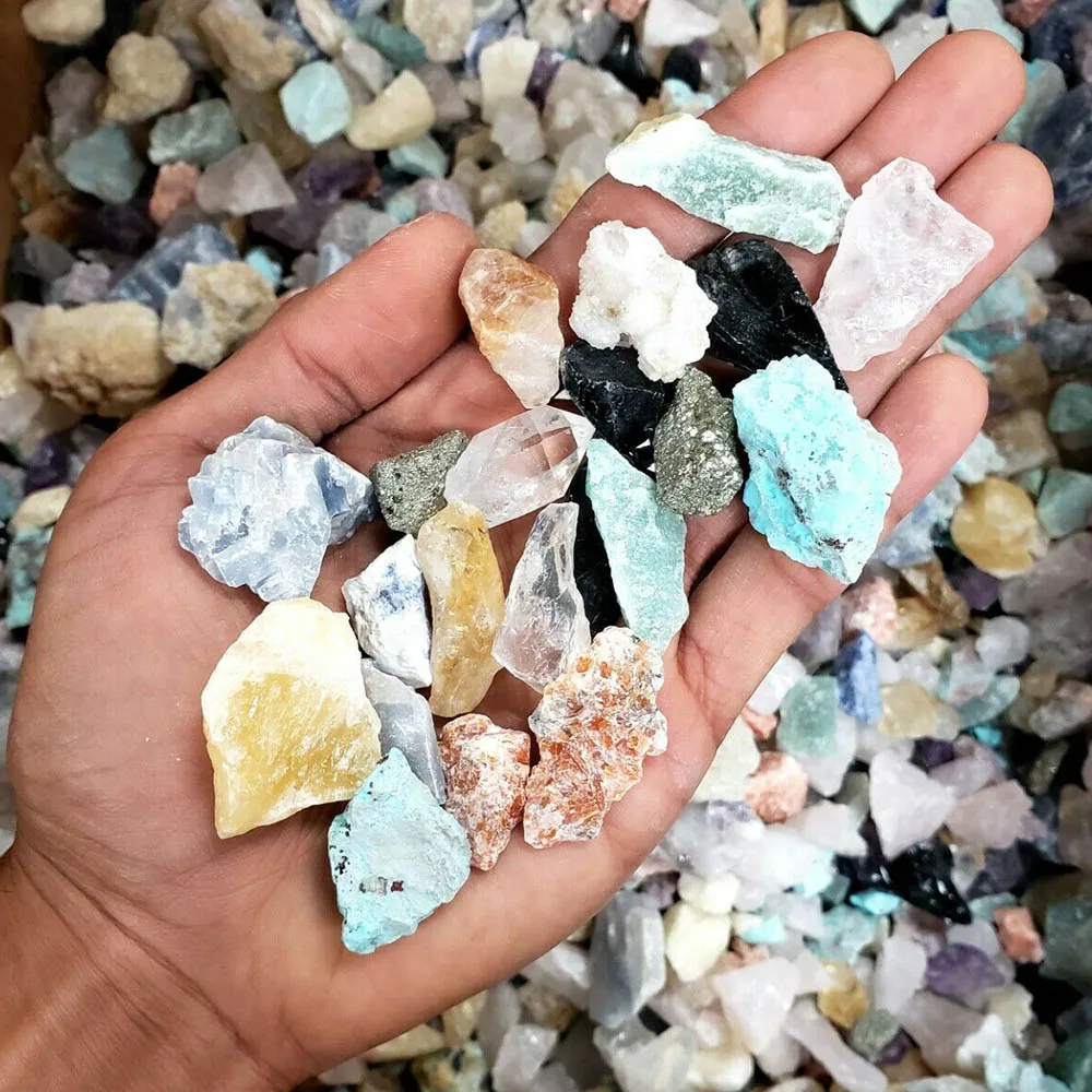 

100g Assorted Crystals Bulk Natural Raw Crystal Small Chips Rough Rocks Collection Healing Reiki Gem Specimens Home Decor