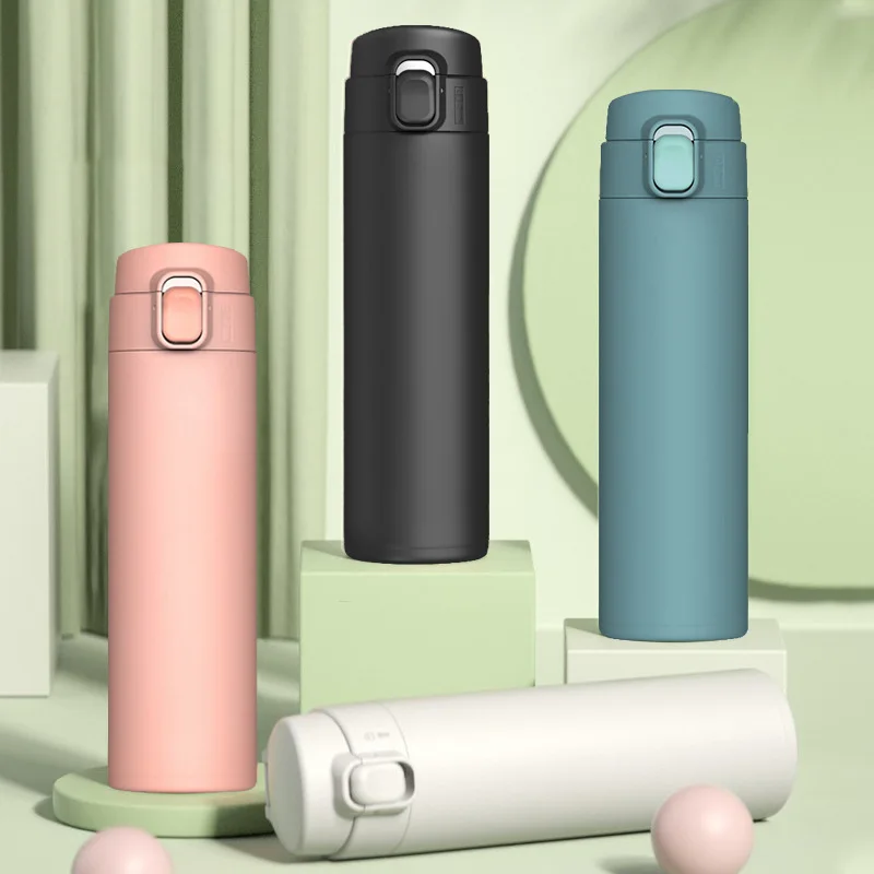 

320/450ML Portable Vacuum Bottle Insulation Bottle Leak-proof Travel Thermos 304 Double-layer Stainless Steel Insulation Cup