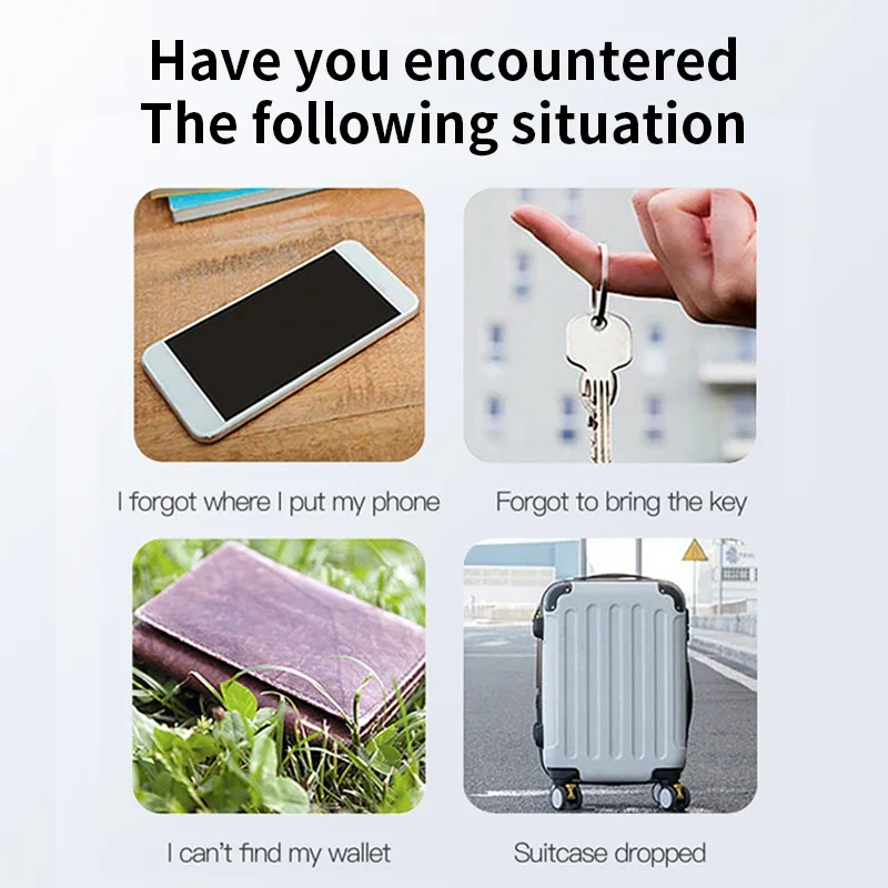 Мини-мобильный трекер TNCE с Bluetooth для защиты устройств от потери круглый домашних