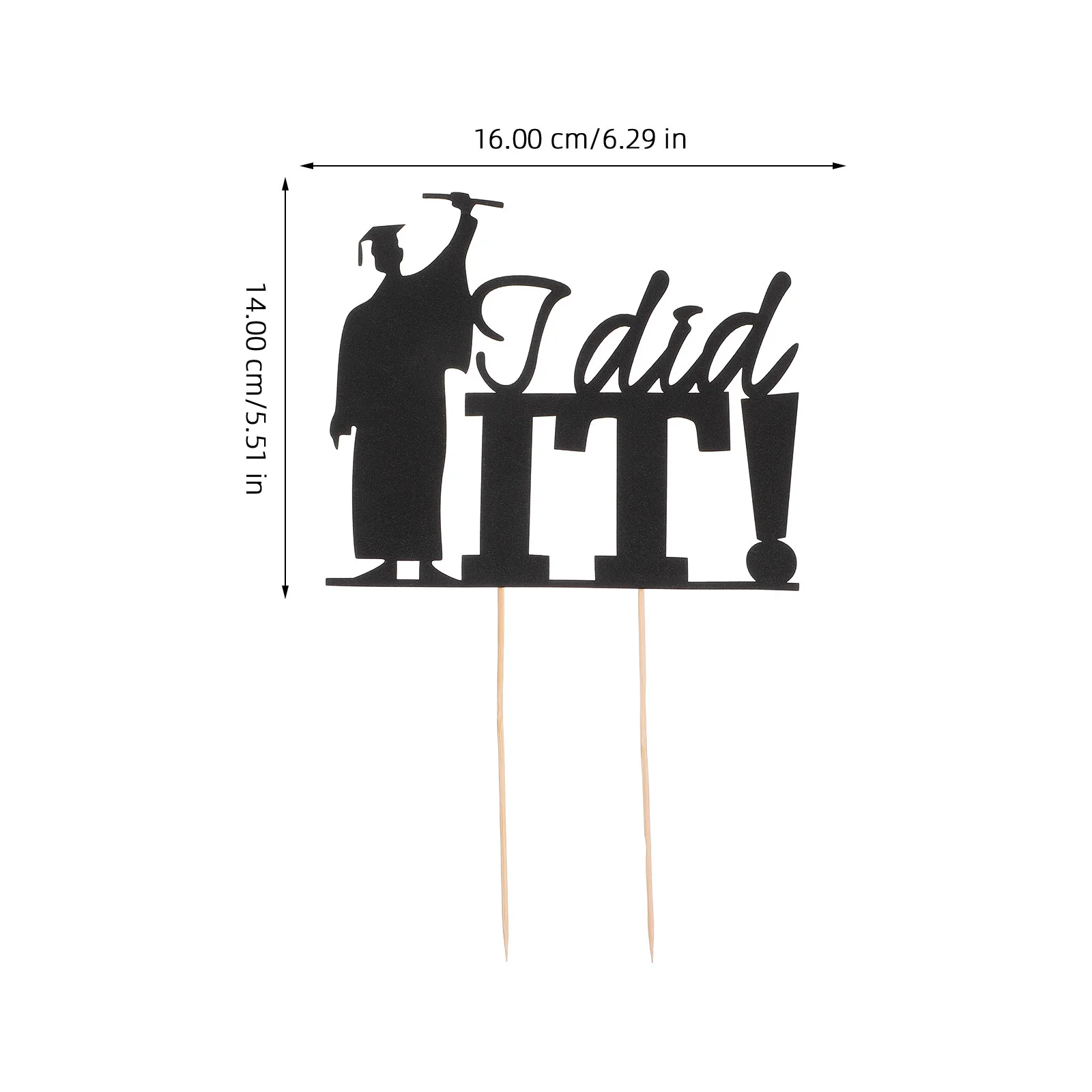 4 шт. Топперы для тортов особых случаев Did It Hat Креативные бамбуковые выпускные