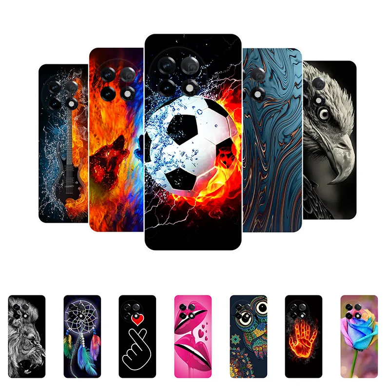 

for Oneplus 11 5G Case Football Soft Silicone Back Cases for Oneplus 11 Phone Cover for One plus 11 1+11 Oneplus11 etui Bumper