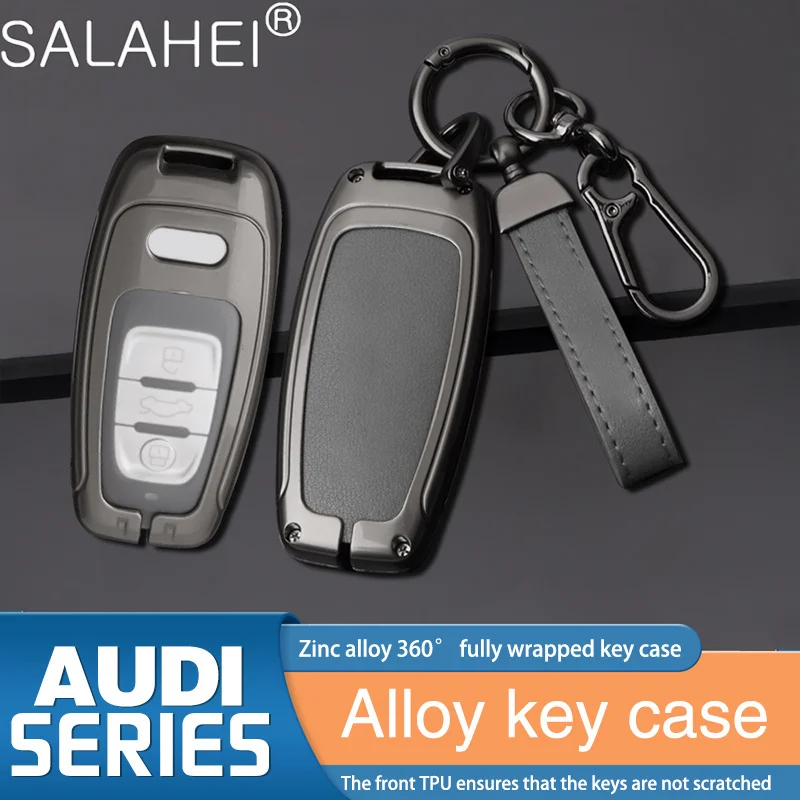 

Car Remote Key Cover Case For Audi A3 A4 B9 A6 C8 A7 S7 4K A8 D5 S8 Q7 Q8 SQ8 E-tron 2018 2019 2020 2021 Keychain Accessories