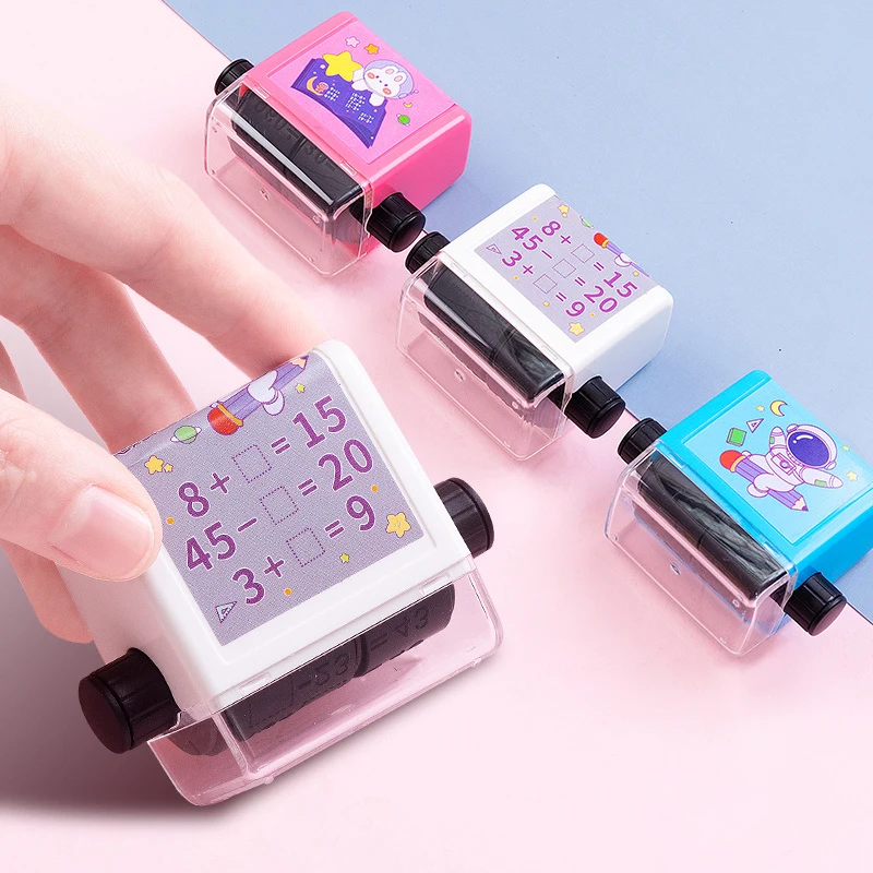 Обучающий штамп 2 в 1 заполните чистый ролик многоразовый математический для