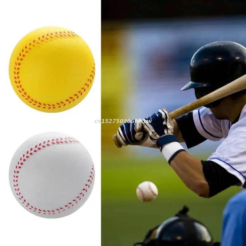 

Soft Baseballs, PU Leather Elastic Soft Solid Trainning Wear Resistant Base Ball Batting Practice Softball for Bat Hit