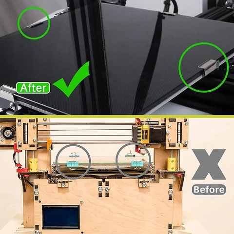 8 шт., зажимы для 3D-принтера Ender 3, 7 мм