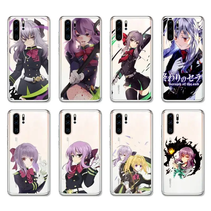 Чехол для телефона Hiiragi Shinoa с аниме серафом конца Huawei P30 P20 Pro P40 Mate 20 Lite P Smart Z Y5 Y6 Y7 2019