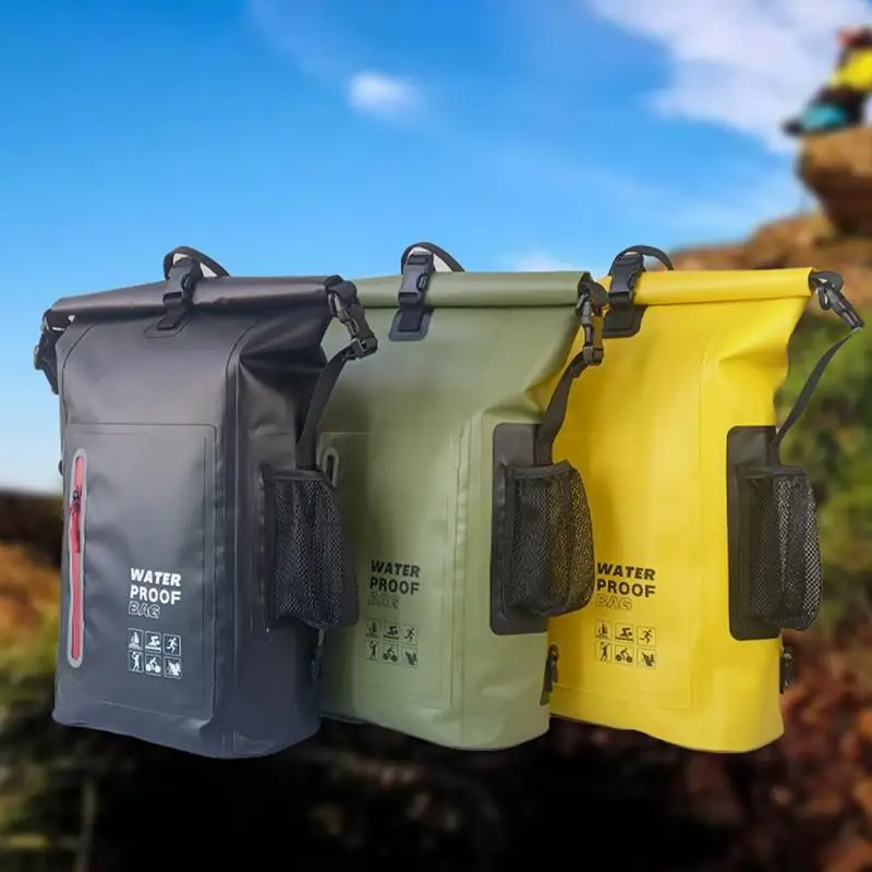 Пляжный рюкзак сухие сумки для активного отдыха со светоотражающими полосками