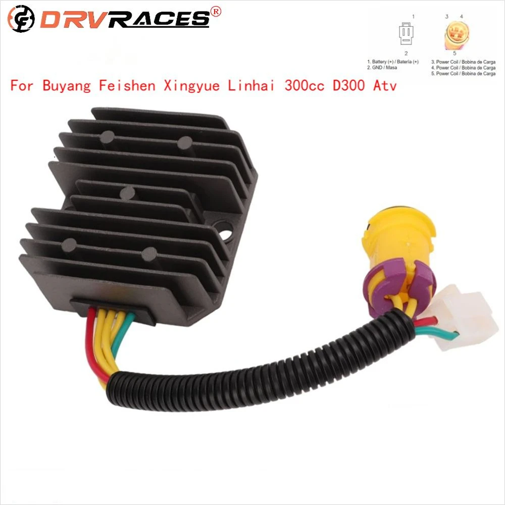 

ATV регулятор напряжения Выпрямитель для Buyang Feishen Xingyue Linhai 300cc D300 Atv Quad Electric Parts