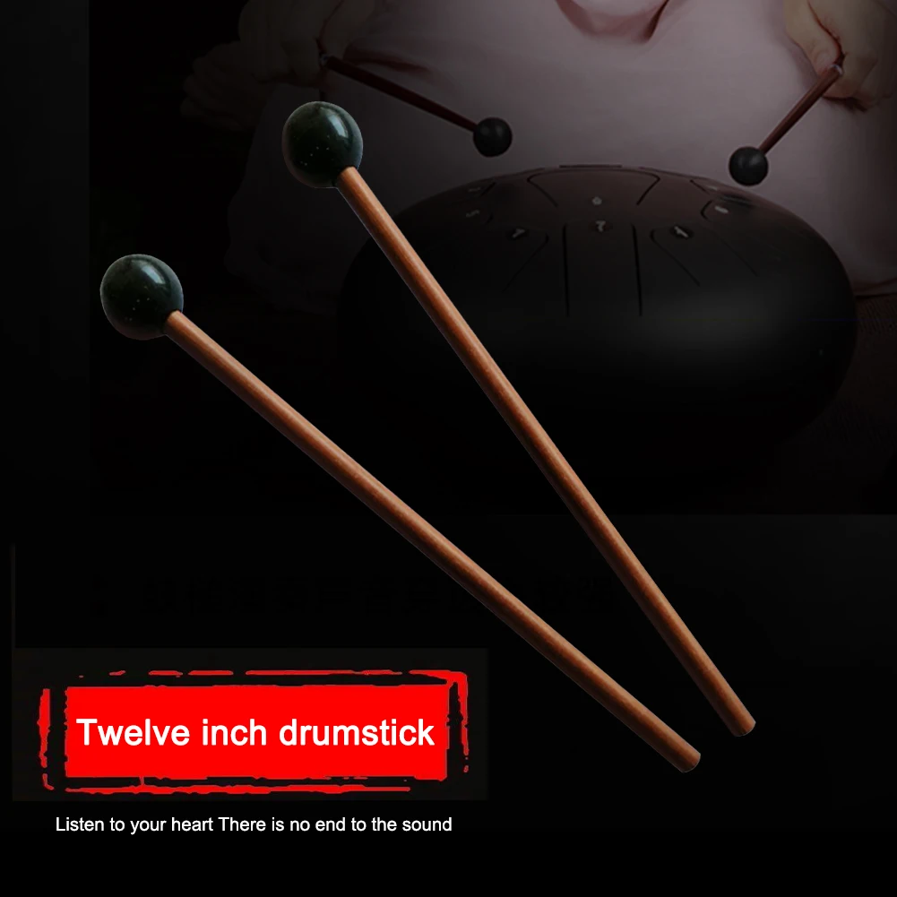 

1 Pair Wooden Drum Sticks Professional Tongue Drum Drumsticks 21cm Length Xylophone Marimba Steel Tongue Drum Mallet