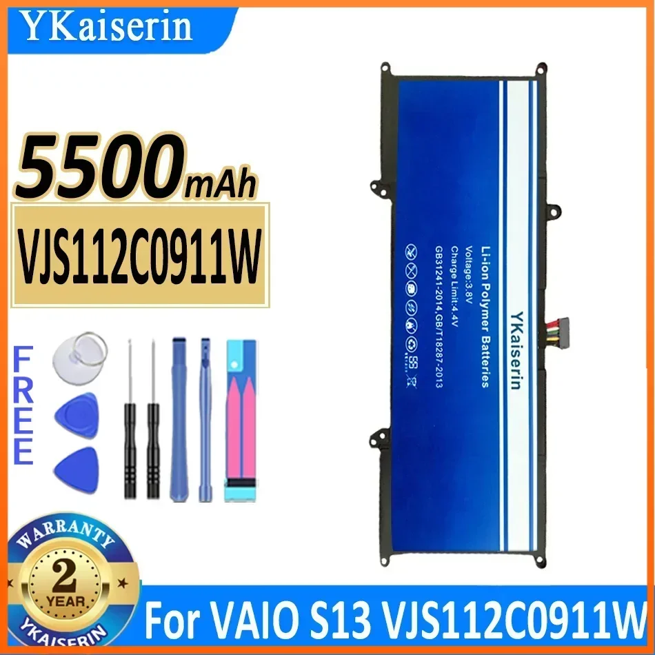 Сменный аккумулятор YKaiserin 5500 мАч для Sony VAIO S13 VJS112C0911W VJS132C0711B VJS131C0211S VJS112C0111B