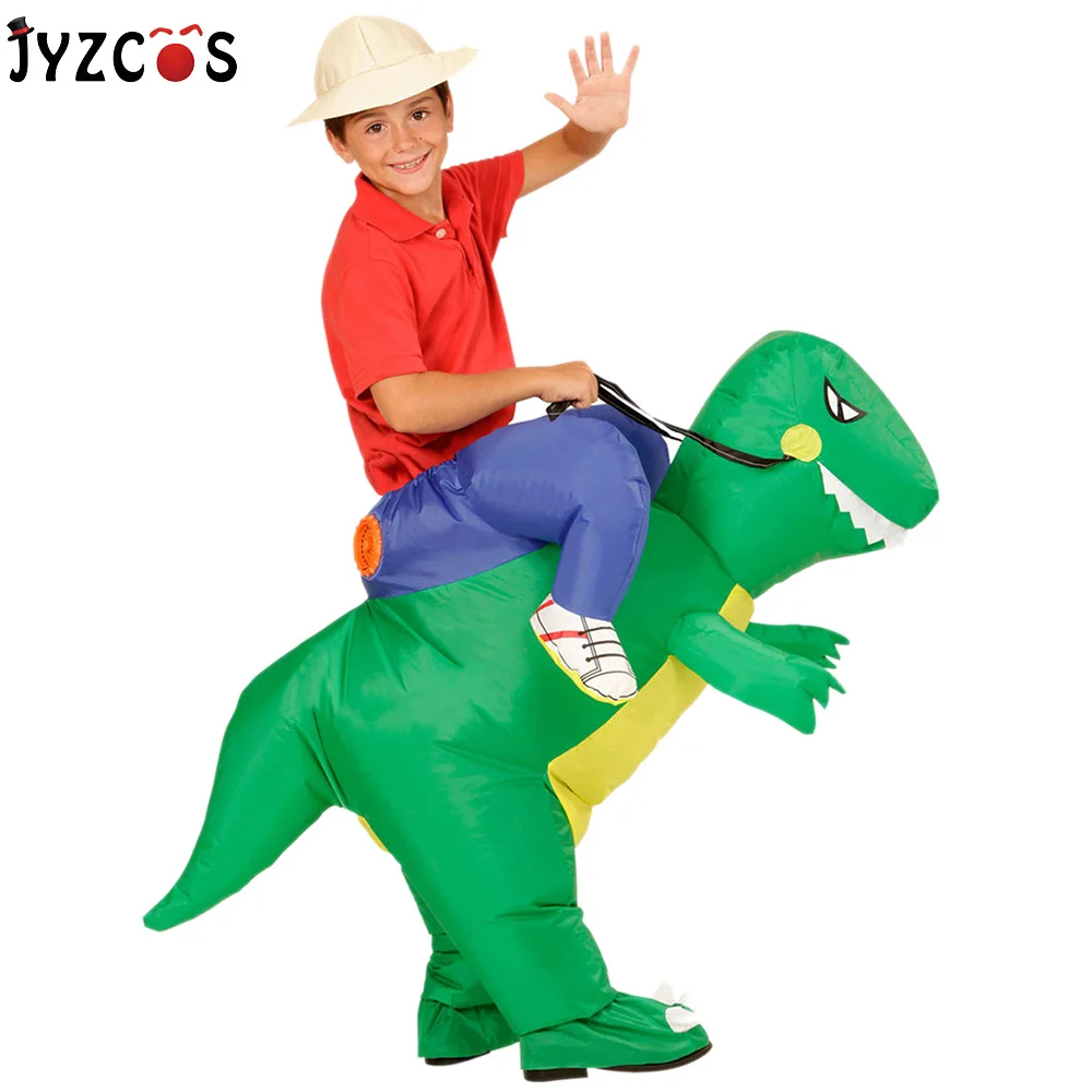 JYZCOS детский надувной костюм динозавра для верховой езды взрослых Аниме Косплей