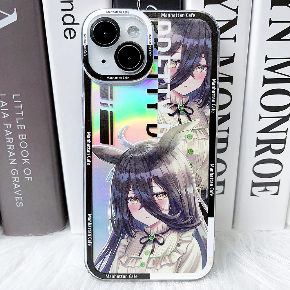 

Pretty Derby Manhattan Cafe Angle Eyes Phone Case for IPhone 14 13 12 11 Pro Max Mini Xs Xr X 8 7 Plus Se 2022 Laser Anime Funda