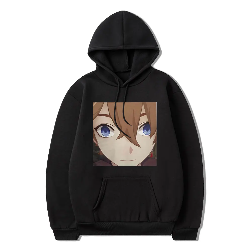 

Толстовка мужская с длинным рукавом, Классическая ударная игра Genshin в стиле аниме «тартаглия», с длинным рукавом, толстая Свободная Повседн...