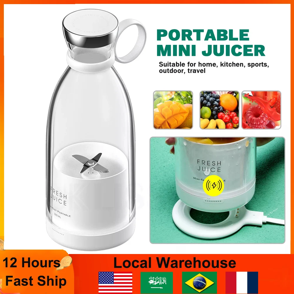 Electric Juicer Machine Mini Portable Blender Mixer Smoothie Cup Fresh Juice Blender Soy Milk Maker Vegetable Orange Juicer