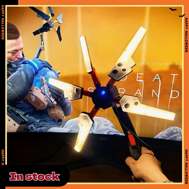 Фото Светодиодная лампа-сканер Odradek из Death Stranding с дистанционным управлением, 3D-печать, 40 см/80 см, игровой реквизит, атмосферная подсветка, декор для стола, в наличии №1