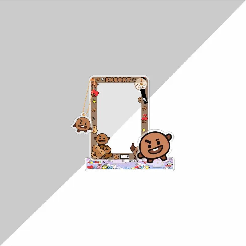 Фото Милый брелок-держатель для карт BT21, подвеска для хранения карт, чехол для ID-карт и фотографий, CHIMMY COOKY KOYA, аниме-подарок, игрушки №5
