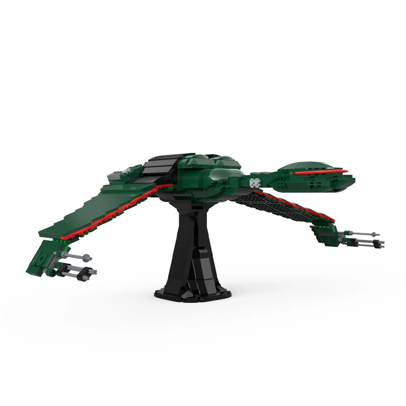 Конструктор MOC Space Klingon Starship Fighter набор строительных блоков для игры Звездный путь