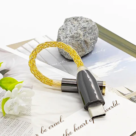 USB c к разъему 3,5 мм, адаптер ЦАП, кабель aux c типа к 4,4 мм, женский аудиоусилитель, портативный адаптер усилителя декодирования HiFi