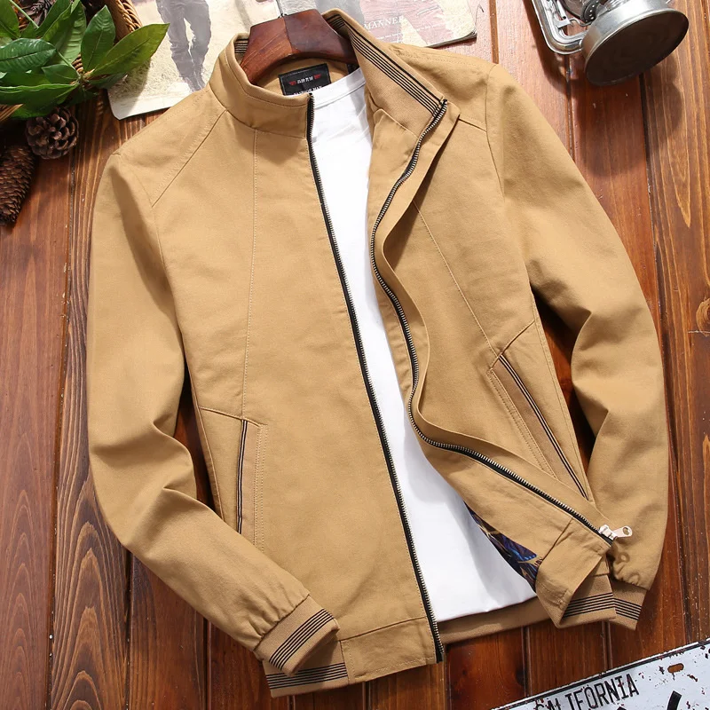 

New Men's Jackets 2022 Spring Autumn Casual Jacket Coat Men Windbreaker Zipper Slim Fit Fashion Brand Military Male Overcoat