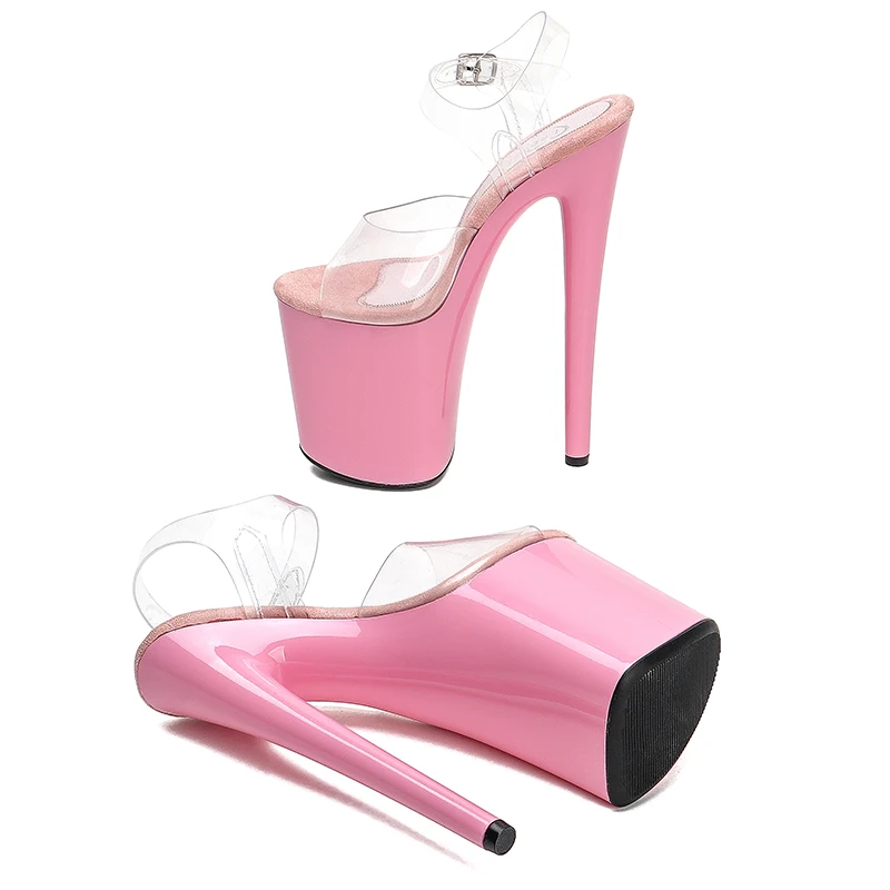 Leecabe New designs Normal Pink 20cm/8inch Platform Shoe for pole dancing or model show shoes