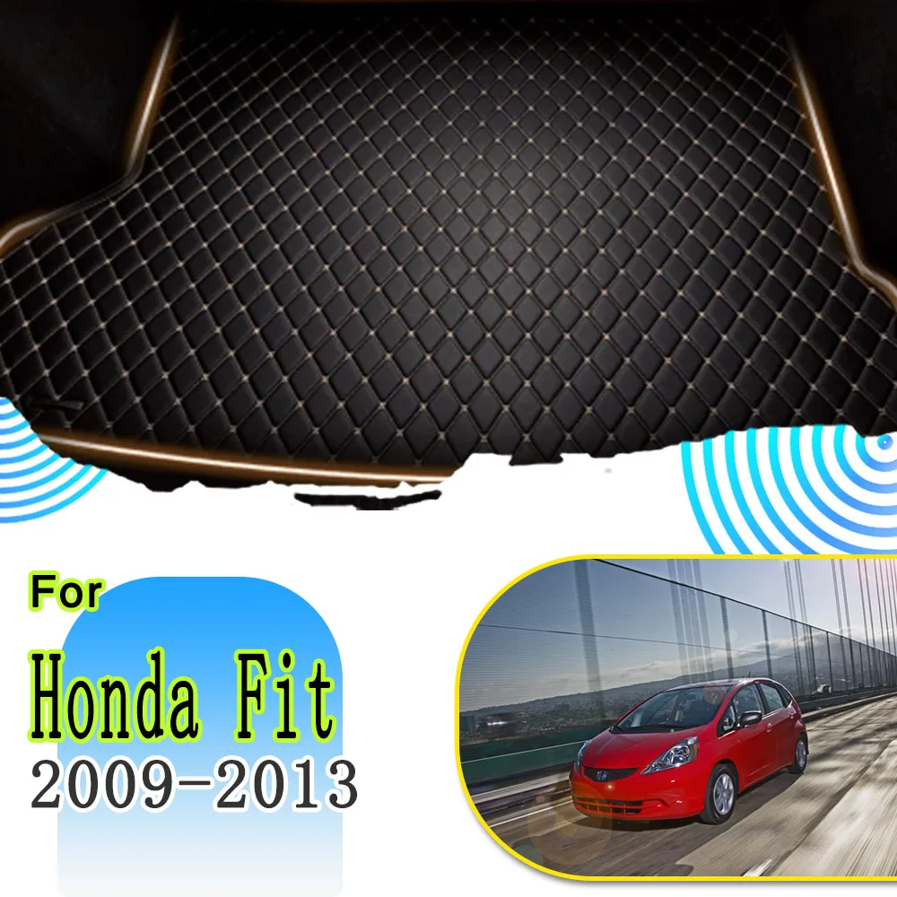 

Non-hybrid Car Trunk Mats For Honda Fit Jazz 2009 2010 2011 2012 2013 5seat Leather Rugs Car Matts Mud Car Accessories Interior