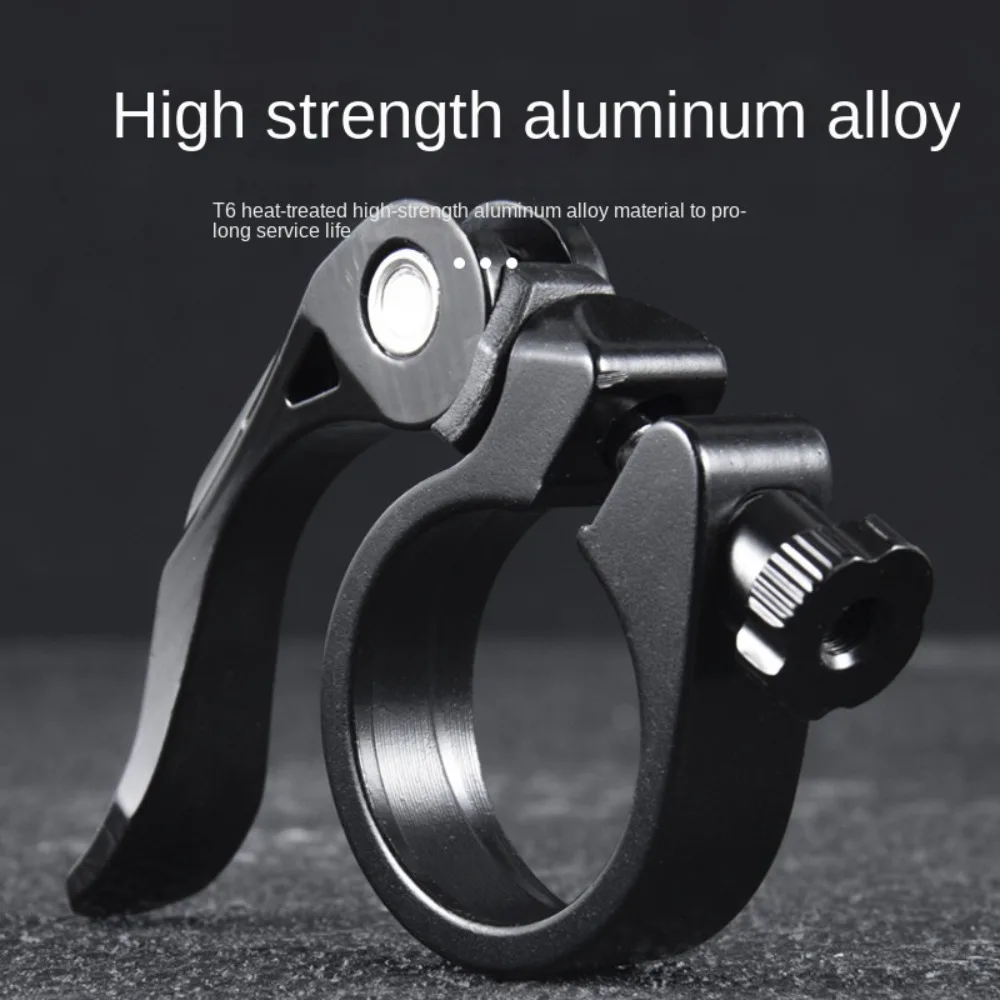 

1pc Aluminium MTB Quick Release Seatpost Clamp 31.8/34.9mm Wear-resistant Ultralight Quick Release Clamp Ultralight Clamping
