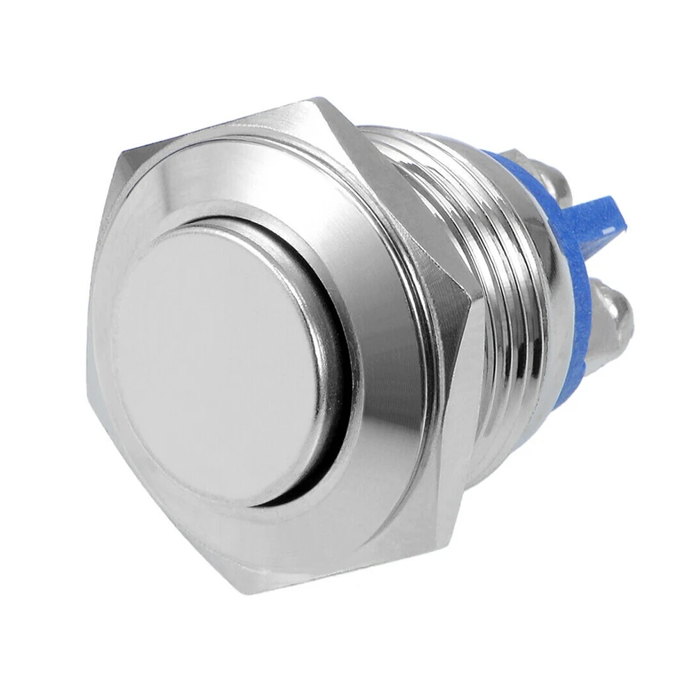 

1 Pcs Push Button Switch 12V Momentary Metal Switch Horn Push Button 16mm IP67 Waterproof ON/OFF Electrical Hardware