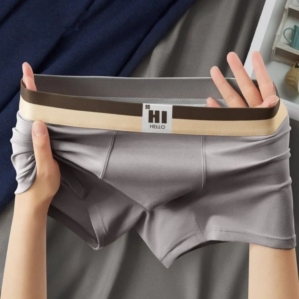 Новое мужское нижнее белье из чистого хлопка сетчатые простые боксеры удобные и