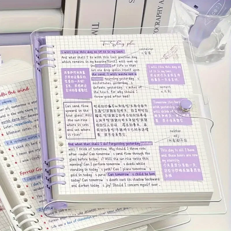 

Планировщик А5 синий/фиолетовый/белый/зеленый из ПВХ+бумага