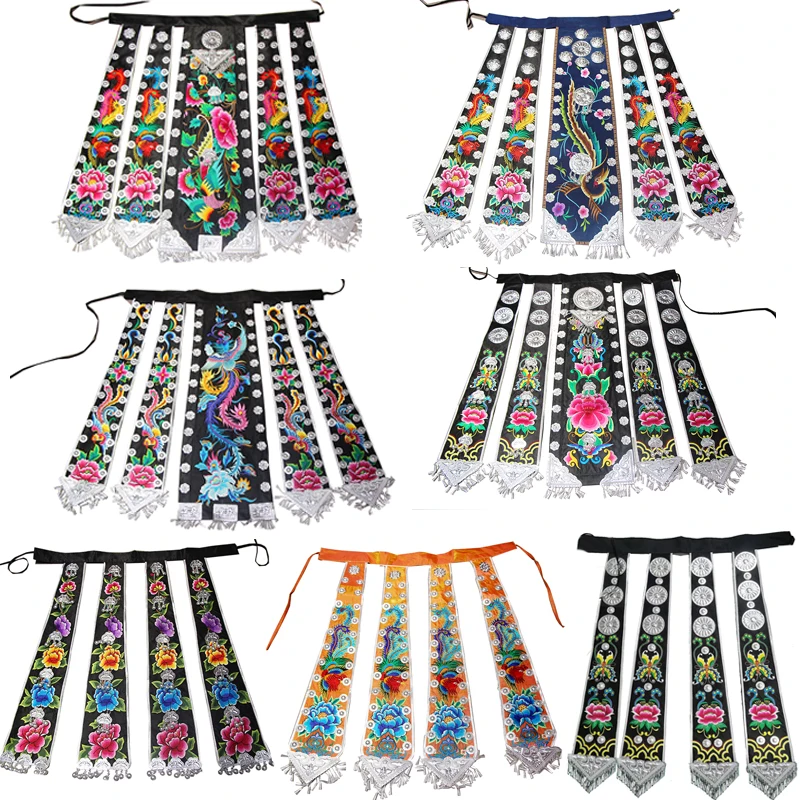 Женский длинный ремень с вышивкой в этническом стиле