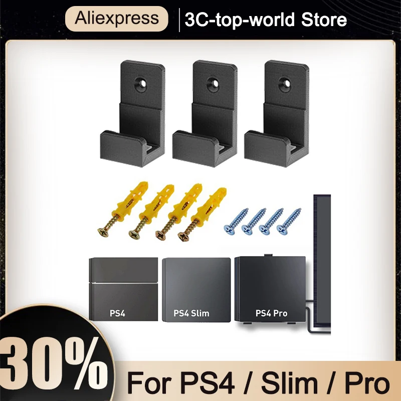 

Настенный комплект для игровой консоли PS4 Slim Pro, настенный держатель для контроллера, подставка для консоли, стойка для хоста, аксессуары для...