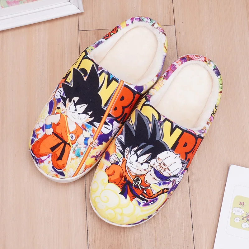 Anime Dragon Ball Saiyan Son Goku Master Roshi Cosplay Cotton Slippers Plush Shoe Toy Cartoon Accessories Props Xmas Gift images - 6