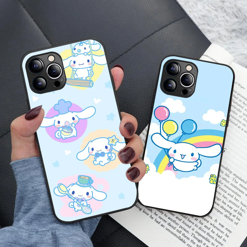 Черный чехол B-58 Cinnamoroll для Samsung Note 9 M12 J6 M02 S25 J2 J4 M22 J5 Core J8 J7 M11 Prime Plus