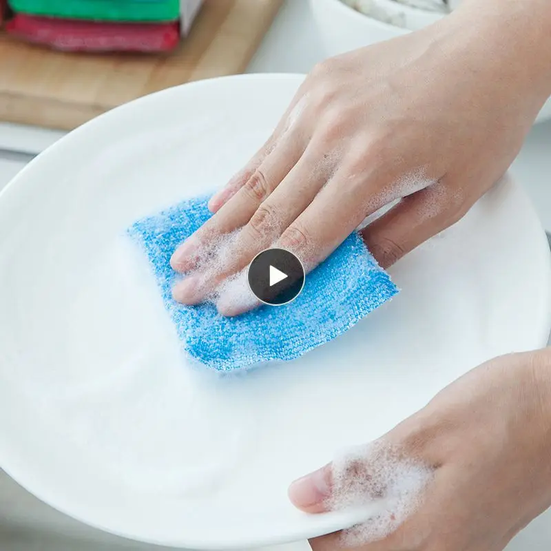 

Прочная Удобная кухонная губка без масла, губка для мытья посуды, губка для мытья посуды, щетка, Бытовые аксессуары