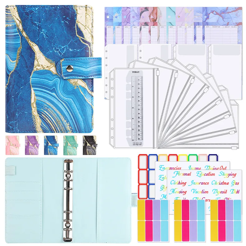 

A6 черный красочный органайзер для денег, бюджет, конверты на молнии, конверты для денежных средств, органайзер для бюджетных денег