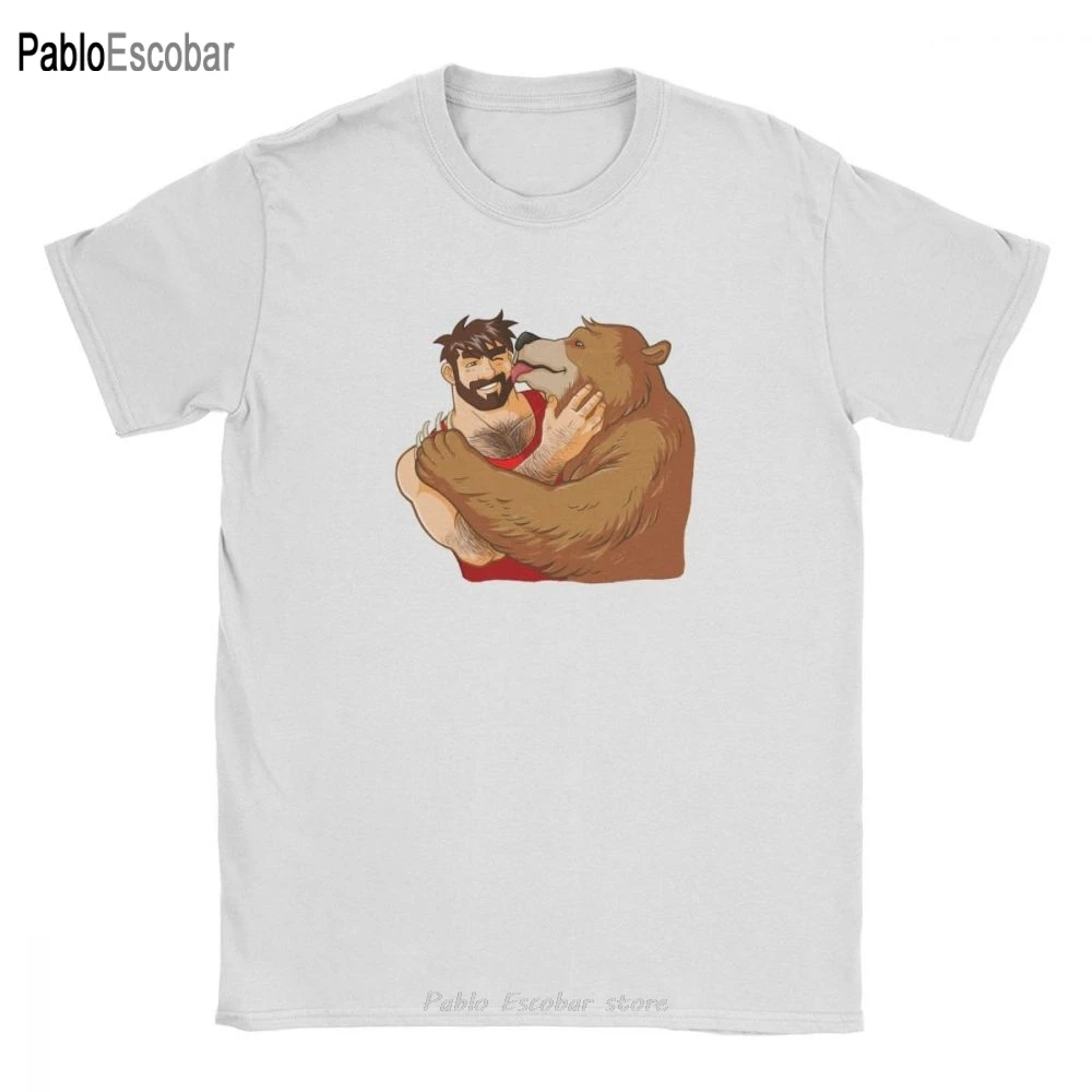 

Футболка мужская с надписью «Bear Kiss», 100% хлопок
