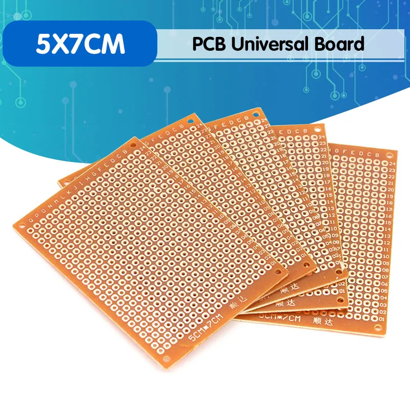 

10 шт., 5*7 печатных плат, 5x7 печатных плат, 5 см, 7 см