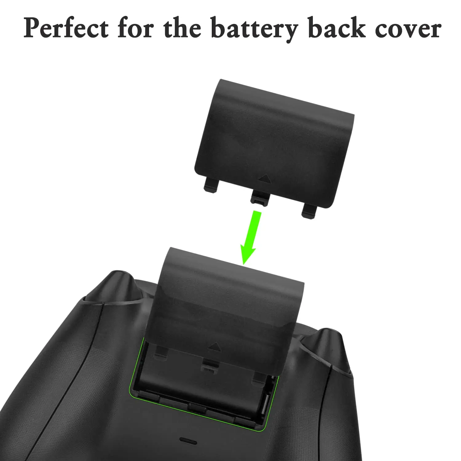 50pcs New Replacement black battery cover cap door back shell for xbox one controller For xboxone gamepad images - 6