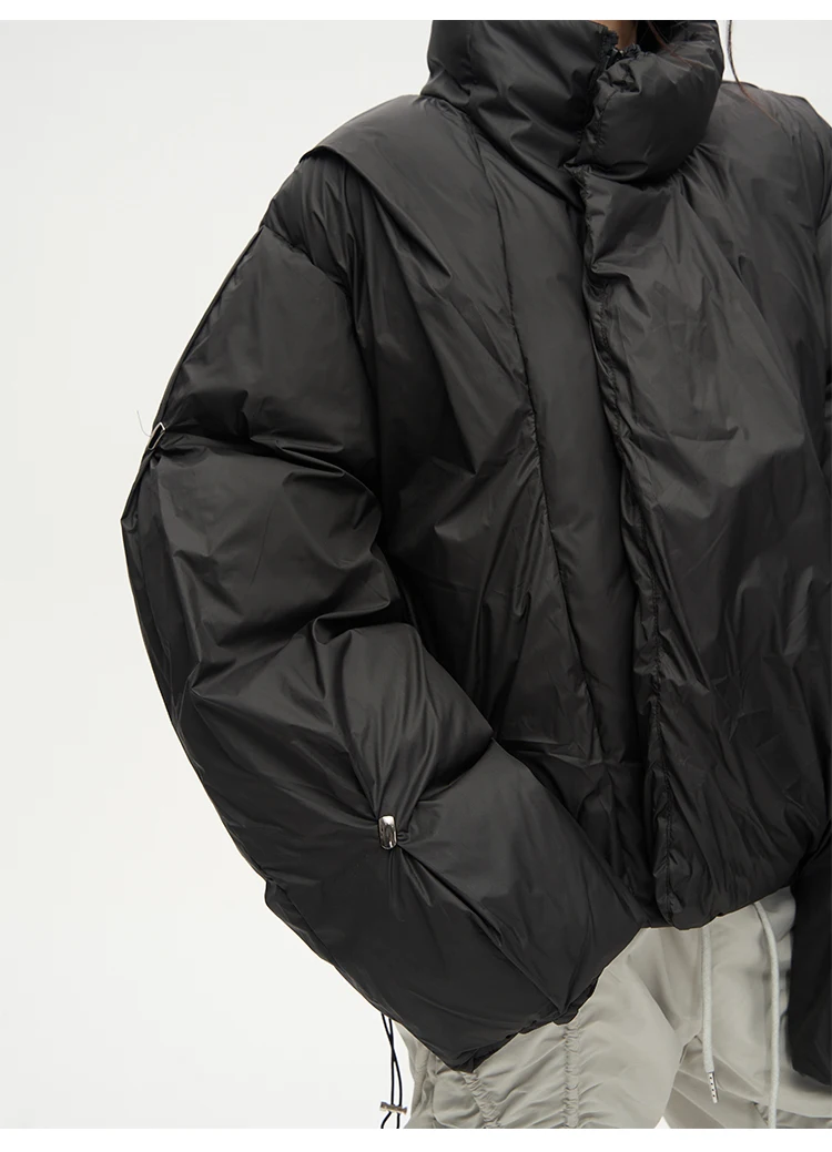 Designer Bomber Parka Jackets Coats Men Casual Loose Jacket Harajuku Winter Cotton Padded Parka Coat Streetwear Puffer Outerwear